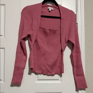 And Now This Dusty Rose Ribbed Sweater Top